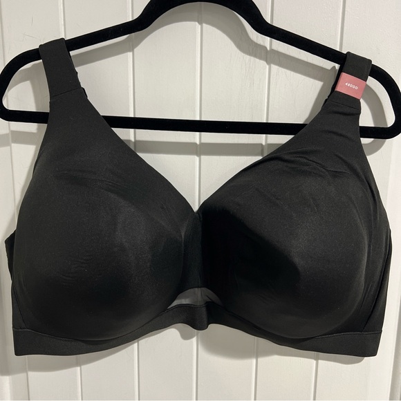 Cacique Bra Comfort Bliss Lined Wireless Support Lane Bryant Black Size 48DDD - Picture 1 of 10